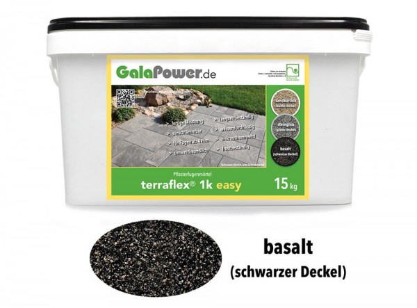 1k-Pflasterfugenmörtel terraflex easy als fertige Mischung in basalt bei GalaPower
